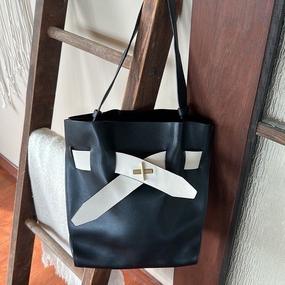 Zac Posen Brigette Leather Shopper Bag EUC - Picture 1 of 14
